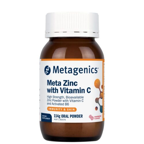 Metagenics Meta Zinc w/ Vitamin C Raspberry 114g