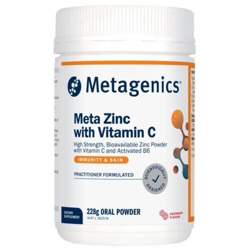Metagenics Meta Zinc w/ Vitamin C Raspberry 228g