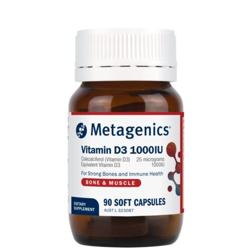 Metagenics Vitamin D3 1000IU cap 90