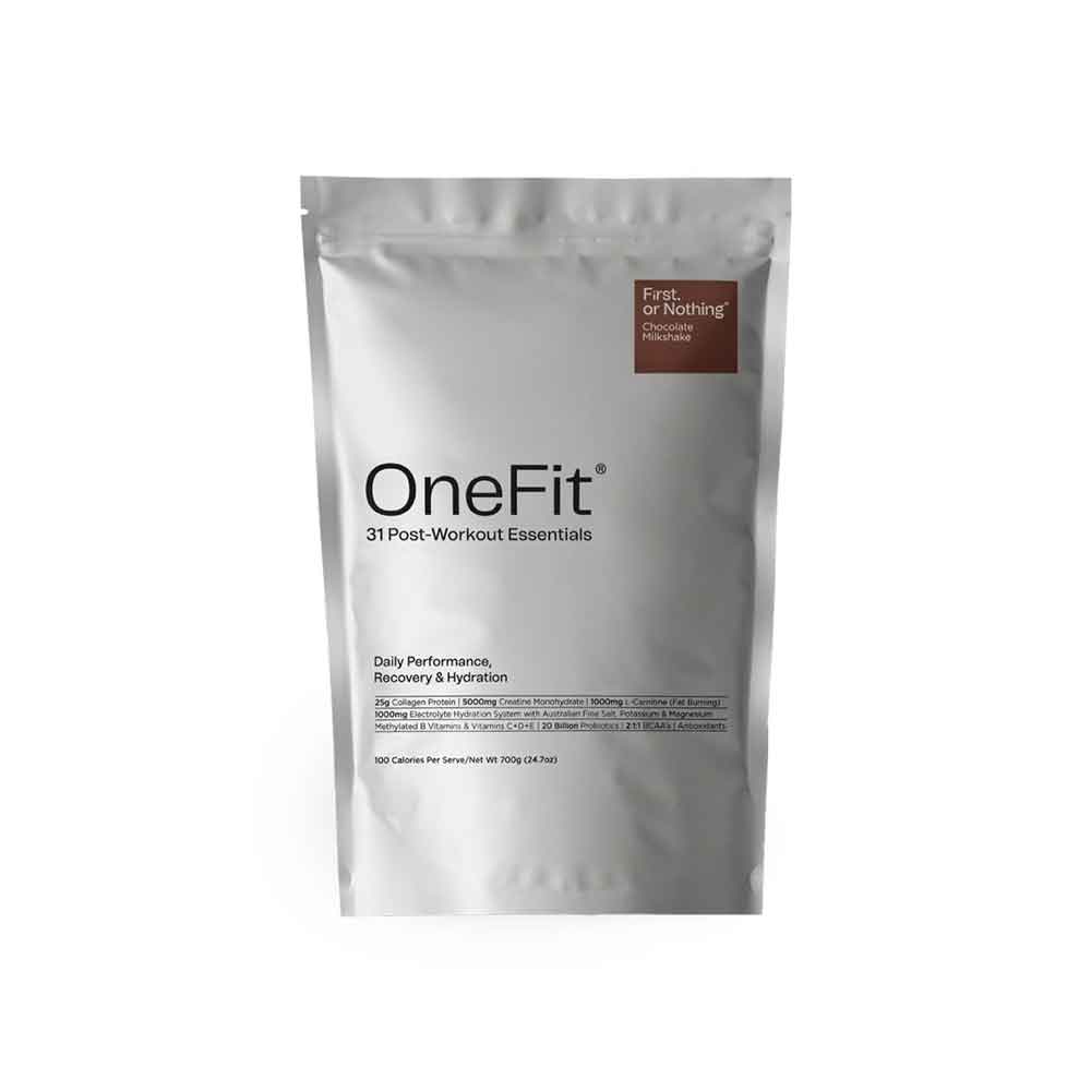 First Or Nothing OneFit Collagen Protein Pouch Chocolate Milkshake 700g