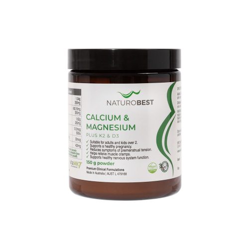 NaturoBest Calcium and Magnesium Plus K2 & D3 150g