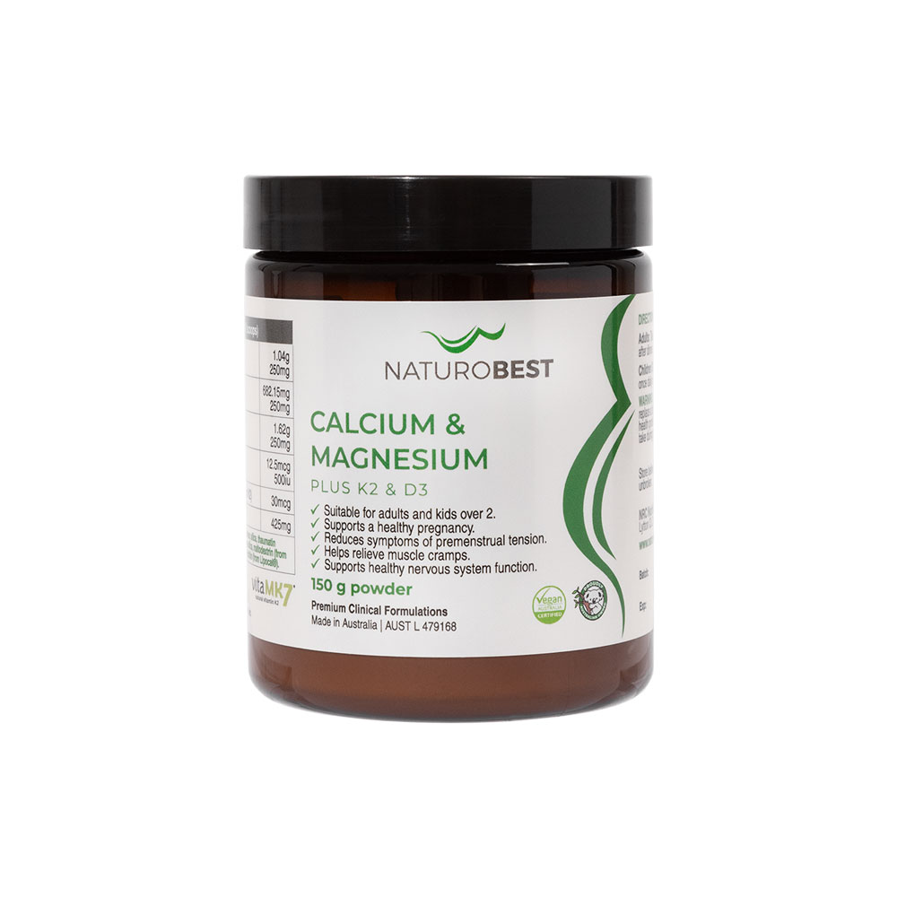 NaturoBest Calcium and Magnesium Plus K2 & D3 150g