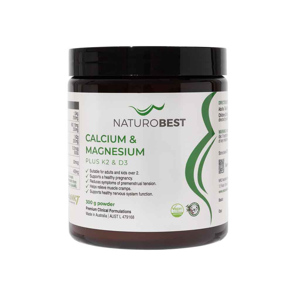 NaturoBest Calcium and Magnesium Plus K2 & D3 300g