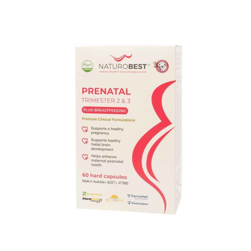 NaturoBest Prenatal trimester 2 and 3 Plus Breastfeeding 60 caps